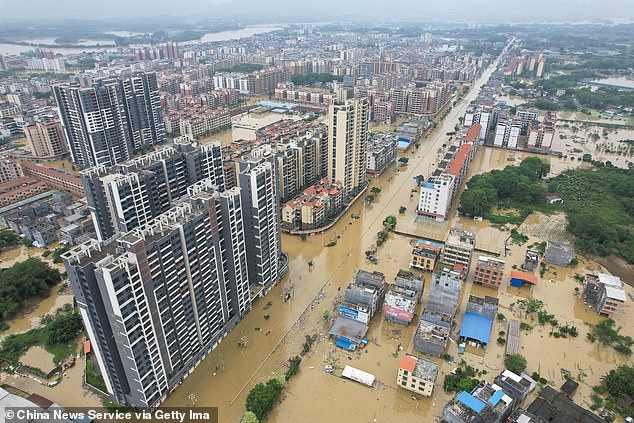 Guangdong Province, China, has been hit by torrential downpours that have caused devastating and deadly flooding.