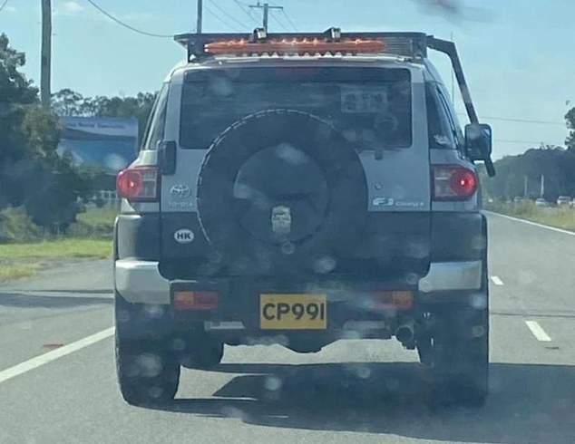 Australian drivers were baffled to see a car with an unusual number plate driving around the country.