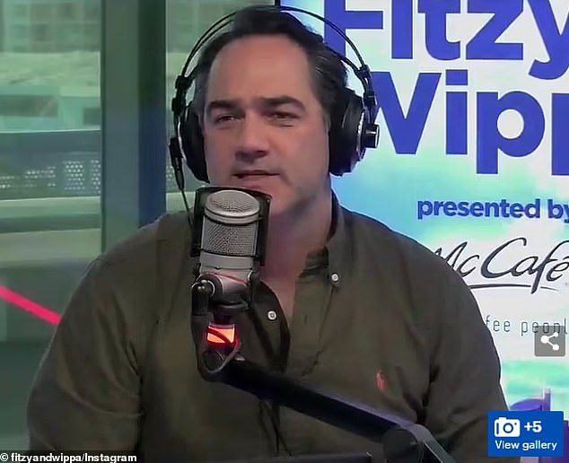 Australian radio stars Fitzy and Wippa (pictured) were shocked by making crude digs at Emily Ratajkowski while discussing her 'diamonds'.