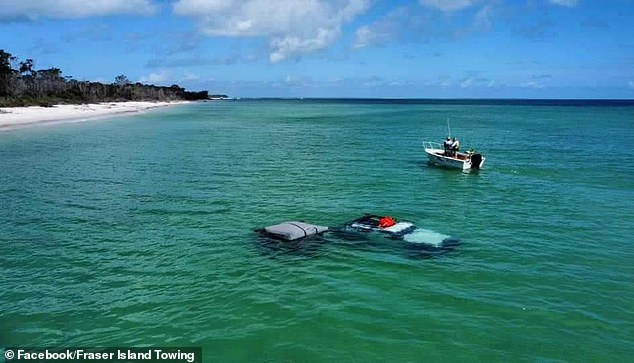 A group of Australian campers have been left with a staggering bill after their 4x4 flooded on a popular tourist island.