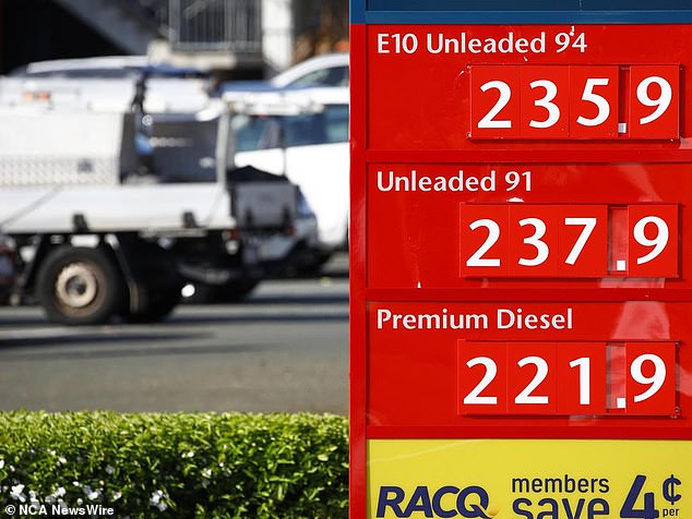The national single-day average price of 91 unleaded hit $2.17 on Friday, according to new data from Compare The Market.  But average prices in Melbourne, Brisbane and Adelaide were actually above that record mark.