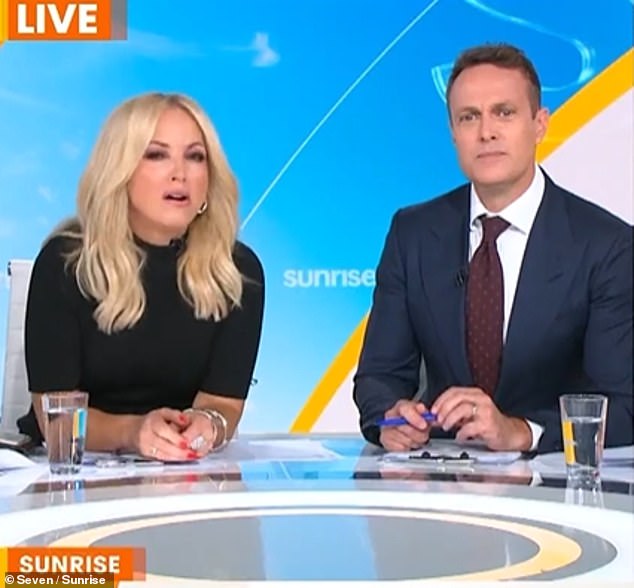 Matt 'Shirvo' Shirvington, 45 (right) and Monique Wright, 50 (left), were left stunned on Friday morning when they confronted a strange comedian on live television.
