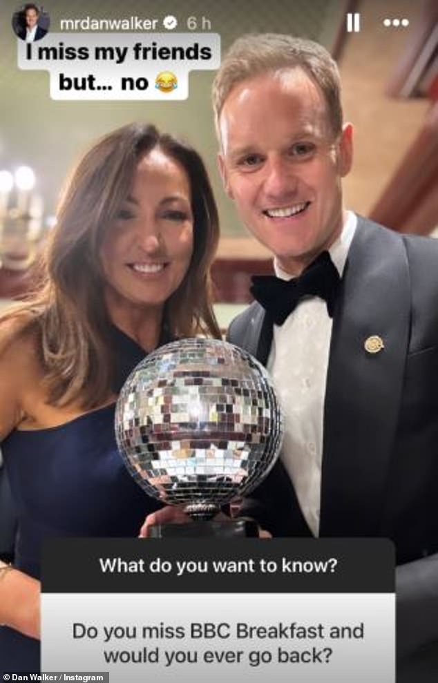 It comes after Dan Walker took an apparent swipe at BBC Breakfast when he broke his silence on his return to his former employer last week.