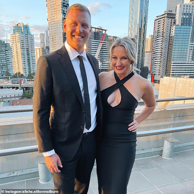 Bachelor in Paradise lovebirds Alisha Aitken-Radburn and Glenn Smith took to social media on Wednesday to announce that they are expecting their first child.  Both in the photo