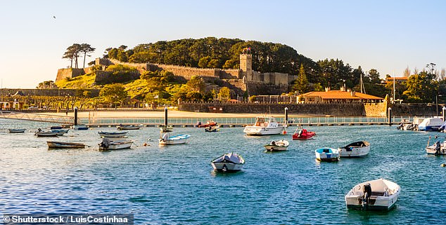 Baiona (pictured) is home to a 'beautiful medieval castle, excellent seafood restaurants and stunning beaches'