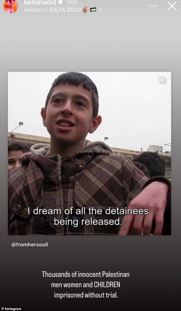 In November, the millionaire posted the same images of children in Syria sharing their hopes and dreams amid the war and claimed they were taken in Gaza.