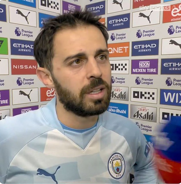 Bernardo Silva changed his mind on Manchester City's title hopes during an interview with Sky Sports