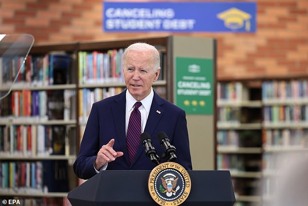 Biden spoke in California in February after the White House announced the cancellation of $1.2 billion in student loan debt under the SAVE plan.