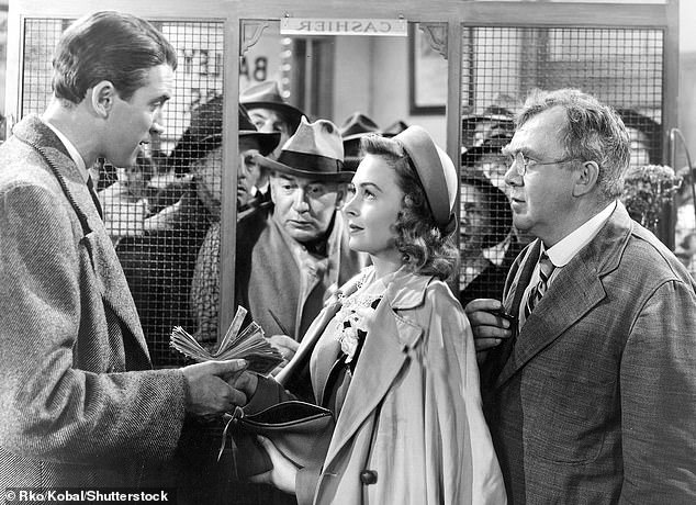 The 1946 film 'It's a Wonderful Life' reveals the value of community-led banking.  The photo shows an exchange of cash between protagonist George Bailey, played by James Stewart, and Mary Hatch Bailey, played by Donna Reed.