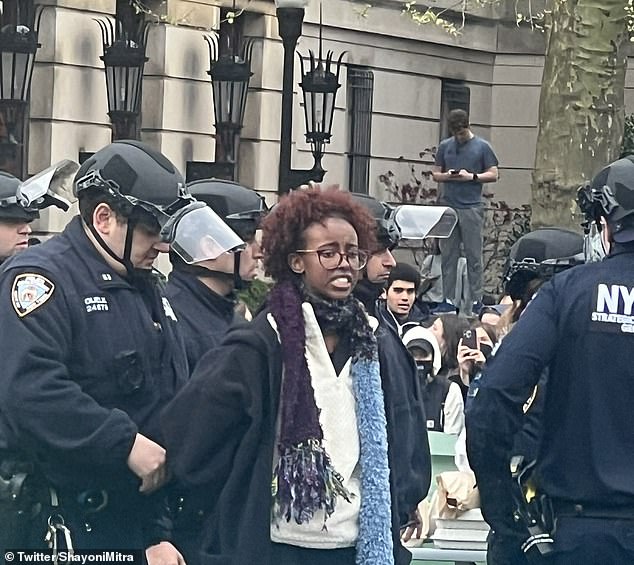 The NYPD broke up an encampment at the university on Thursday and arrested more than 100 protesters, including Rep. Ilhan Omar's daughter.