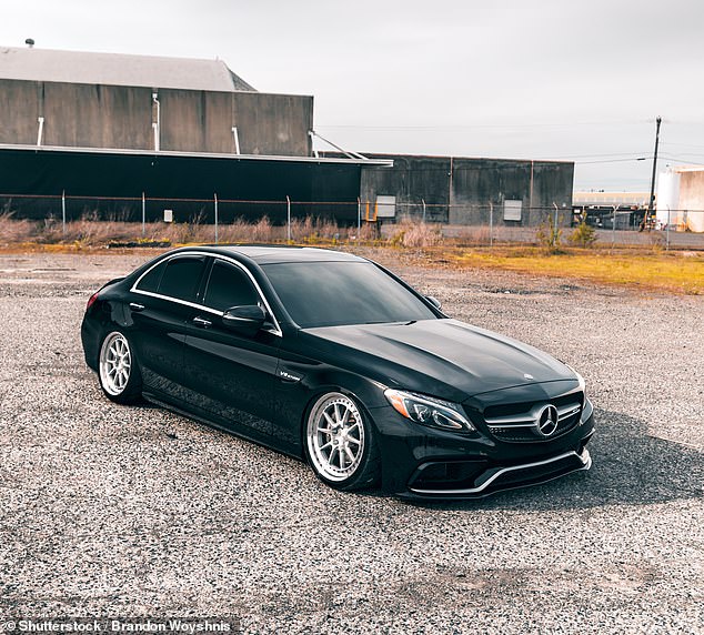 The man was driving a high-powered Mercedes C63 AMG valued at more than $100.