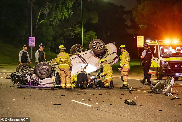 A teenager died after being thrown from a stolen car that overturned in a car accident