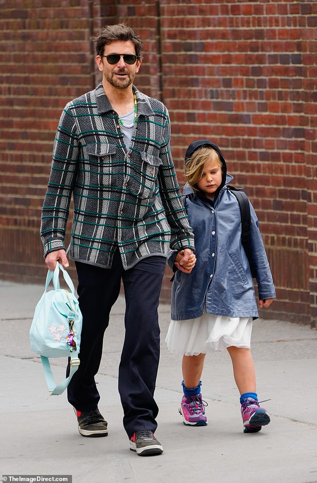 Bradley Cooper was seen picking up his daughter Lea after being spotted earlier that day in New York City.