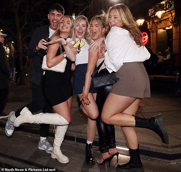 Bunnies with sore heads Easter Sunday revellers hit the town