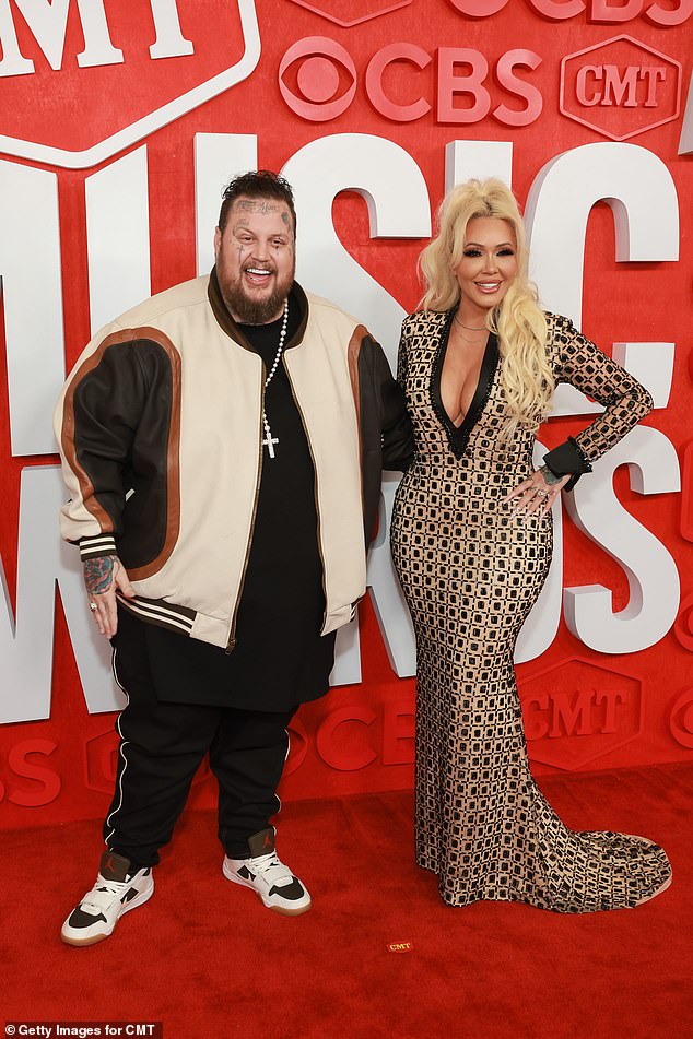 Jelly Roll and wife Bunnie Xo looked as in love as ever as they attended the 2024 CMT Music Awards in Austin, Texas, on Sunday, just two days after their plane had to make an emergency landing.