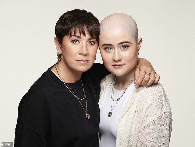 Award-winning podcast host and cancer campaigner Lauren Mahon was pictured with Shell Rowe for a Macmillan fundraiser.