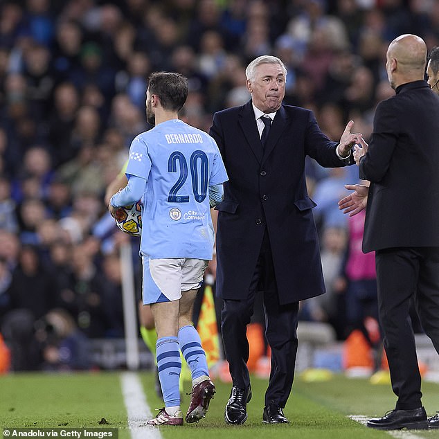 Real Madrid coach Carlo Ancelotti responded to Bernardo Silva after stating that his team was 