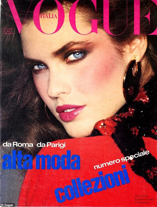 It was an international delight with Vogue covers all over the world;  seen in Vogue Italia
