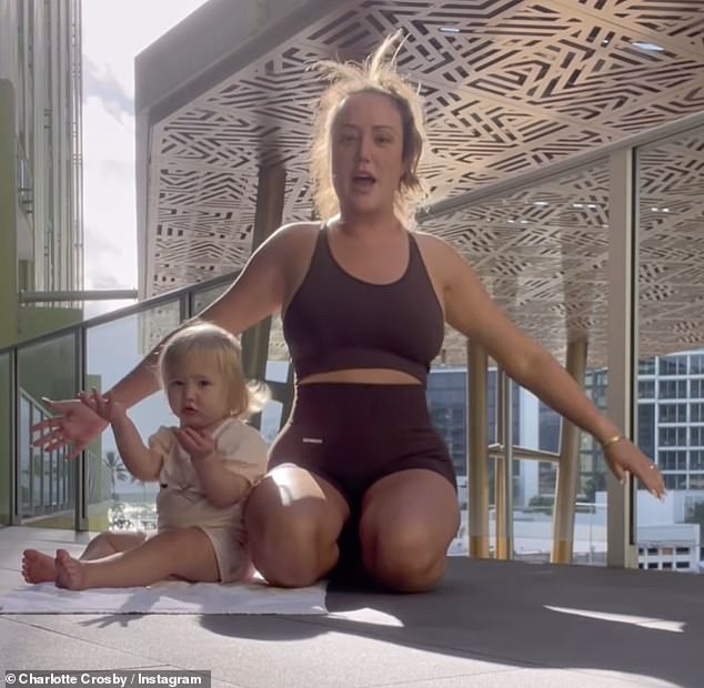 Charlotte Crosby admitted she was moved to tears as she reflected on her life as a mother with her daughter Alba on Sunday.