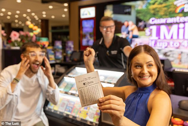 A lucky Australian has won a $50 million Oz Lotto jackpot... but he still doesn't know he's hit the jackpot (file image)