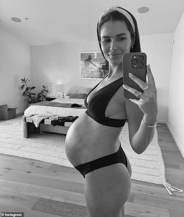 Australian influencer Chloe Fisher took to Instagram over the weekend to share a pregnancy update photo of her growing baby bump with her many followers.