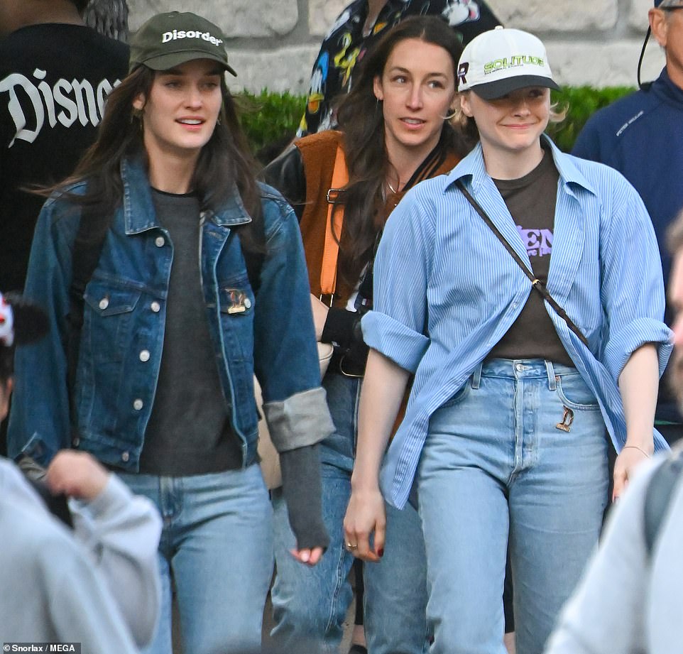 While visiting Disneyland on Friday, Chloë Grace Moretz and her girlfriend Kate Harrison were seen wearing matching rings on their left hands.