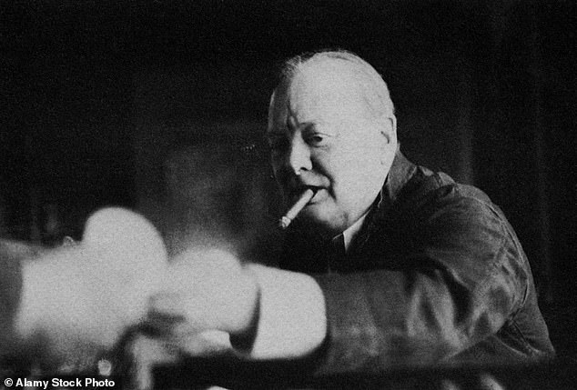 Winston Churchill's enjoyment of an excellent Havana is the stuff of legend and he was repeatedly photographed with a grip on his bellicose jaw.  He even has a line named after him.
