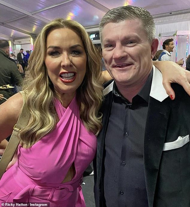 The Brookside star appears to be reeling as her romance with Ricky Hatton, 45, intensifies - and the actress 