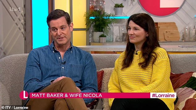 Matt Baker and his wife Nicola Money celebrated 20 years of marriage when they appeared in Lorraine on Friday.