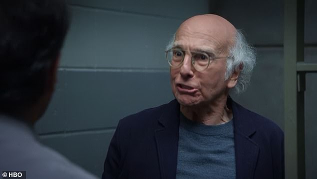 Larry David was saved from serving a year in prison by Jerry Seinfeld in Sunday's series finale of Curb Your Enthusiasm on HBO.