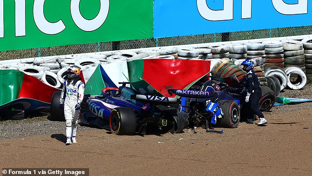 Daniel Ricciardo crashed during the Japanese Grand Prix on Sunday