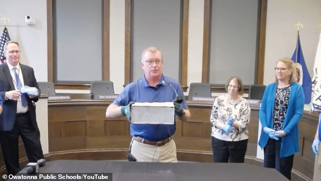 A 104-year-old time capsule was discovered during the demolition of the former Owatonna High School in Minnesota, and its contents were revealed for the first time on Monday.