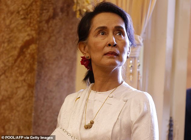 Suu Kyi, 78, has been detained by Myanmar's military since she overthrew her government in a coup in 2021.