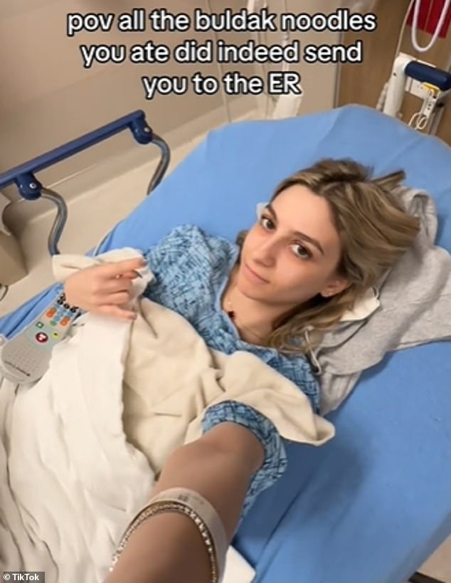 The warning comes after content creator Lucy Mourad revealed she had suffered the complication after eating 'buldak ramen' noodles every week for six months.