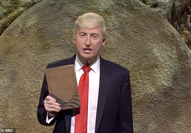 The cold open featured Trump impersonator James Austin Johnson in a sketch about the former president's new line of Trump Bibles.