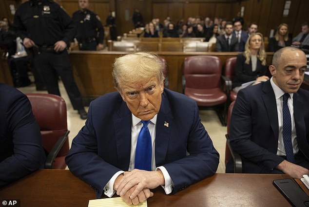 Former President Donald Trump heard opening arguments in Courtroom 1530 of Manhattan Criminal Court on Monday morning.  The trial could last six weeks or even longer.