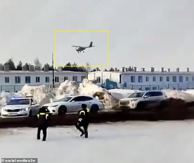 The alleged plane-type UAV, which several reports from Russia have identified as Ukrainian