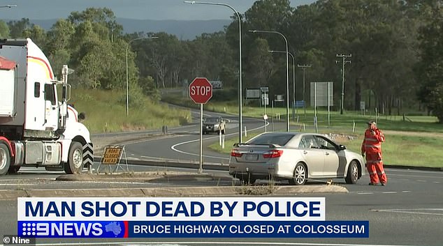 The Bruce Highway was closed for hours before being reopened on Monday night.