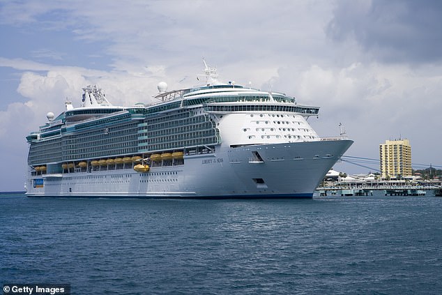 The 18-story Liberty of the Seas was traveling between Cuba and Grand Inagua Island in the Bahamas when the shocking incident occurred around 4 a.m. Thursday.  (File image)