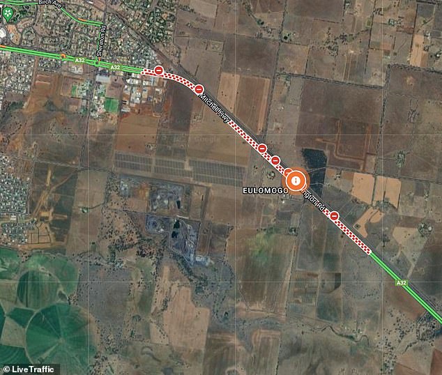 Traffic is blocked on both sides of the crash site near Dubbo in central western New South Wales.
