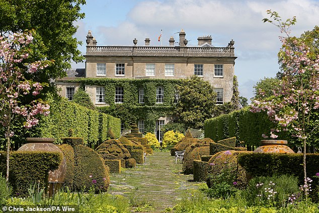 The house was purchased by the Duchy of Cornwall in 1980. Pictured: the gardens of Highgrove House