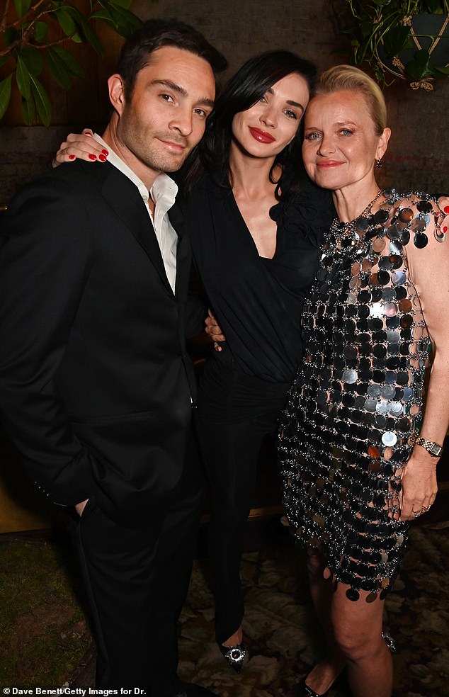 The couple was photographed with lady of the moment, Dr. Barbara Sturm, whose skin care line was the purpose of the party.