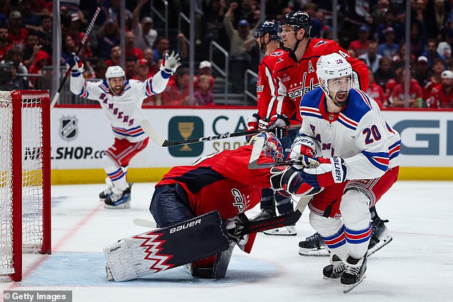 The Rangers swept the Washington Capitals in the first round of the playoffs on Sunday.