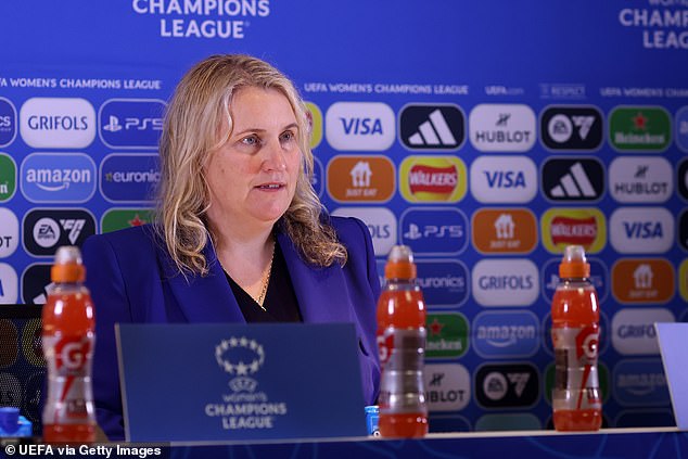 Emma Hayes (pictured above) criticized Kadeisha Buchanan's red card as the 