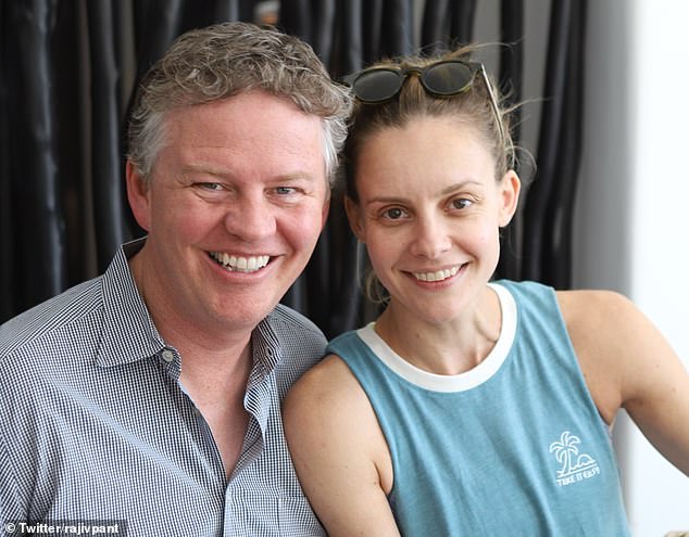Matthew Prince, co-founder of technology company Cloudflare, seen here with his wife Tatiana, had originally been involved in a lawsuit over a rock wall over a property line with Eric and Susan Hermann.