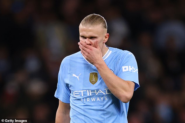Erling Haaland was left out of Manchester City's squad for the FA Cup match against Chelsea