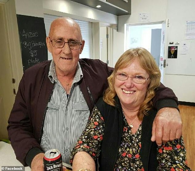 Delphine Mugridge's husband Neville, 77, died two weeks ago in a fiery lorry crash on the Eyre Highway.