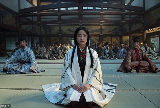 Fans of the Disney+ and FX series Shogun have praised Anna Sawai's performance as Lady Mariko (pictured) as a 'masterclass in acting'.