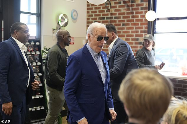 President Joe Biden attempted to take a page from his predecessor and 2024 opponent Donald Trump's playbook by ordering fast food for construction workers on Wednesday.