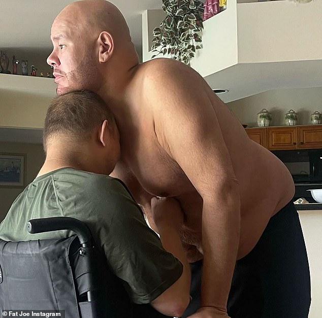 Fat Joe shared a sweet photo with his son Joey Cartagena while recognizing World Autism Awareness Day on Instagram